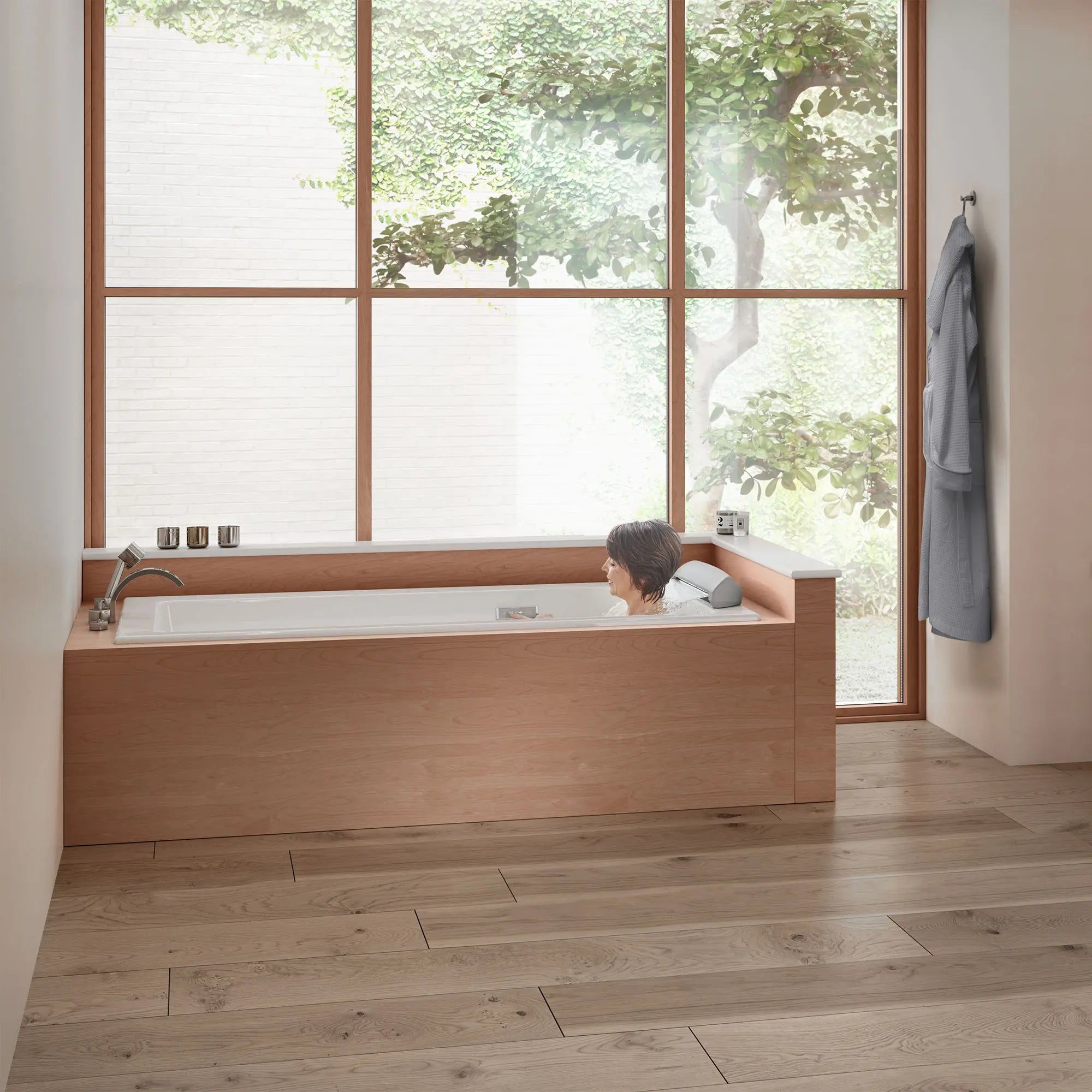 Rem 2-Handle Deck Mount Bathtub Faucet with Hand Shower // POLISHED CHROME // 105345_L-D12015328415_D35100900100_CDNwebp.webp