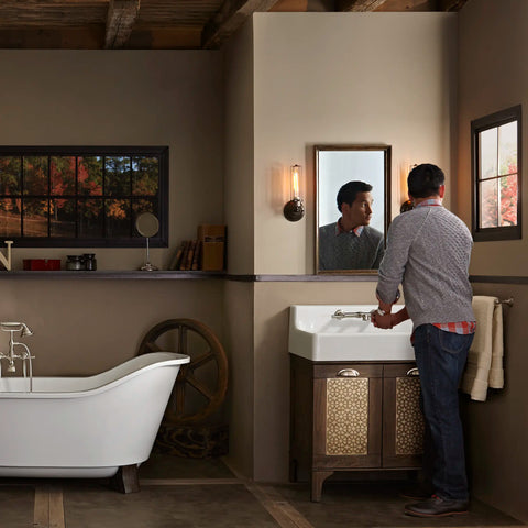 Oak Hill® 2-Handle Wall Mount Bathroom Faucet with Lever Handles