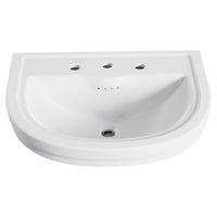 [D20150008.415] St. George® Console Sink, 3-Hole - Biscuit