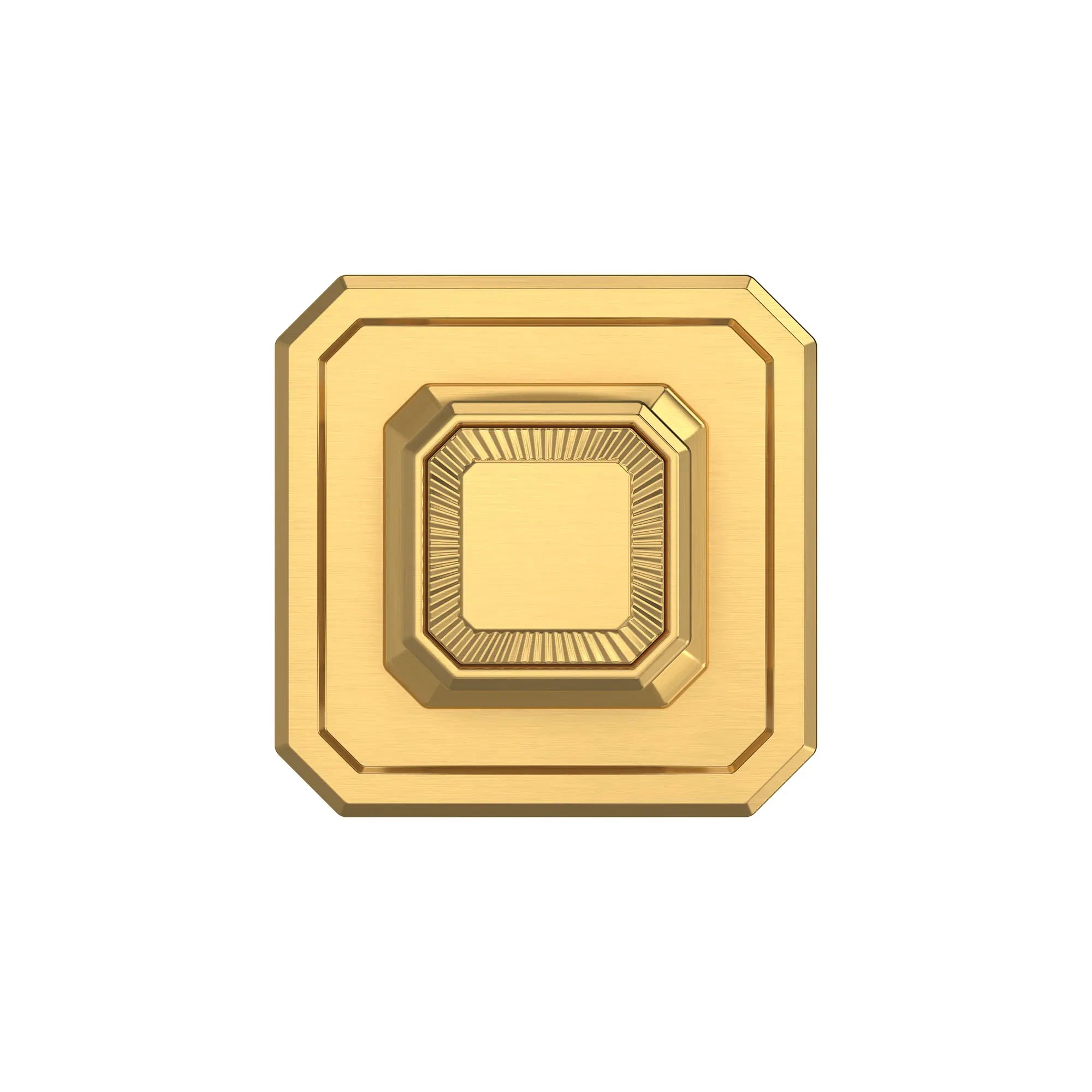 Belshire® 3/2 or 4/3 Diverter Valve Trim Only with Cushion Handle // SATIN BRASS // 155249_Belshire_SiloFront_D35170437.427_0001_Jan2023_0_CDNwebp.webp