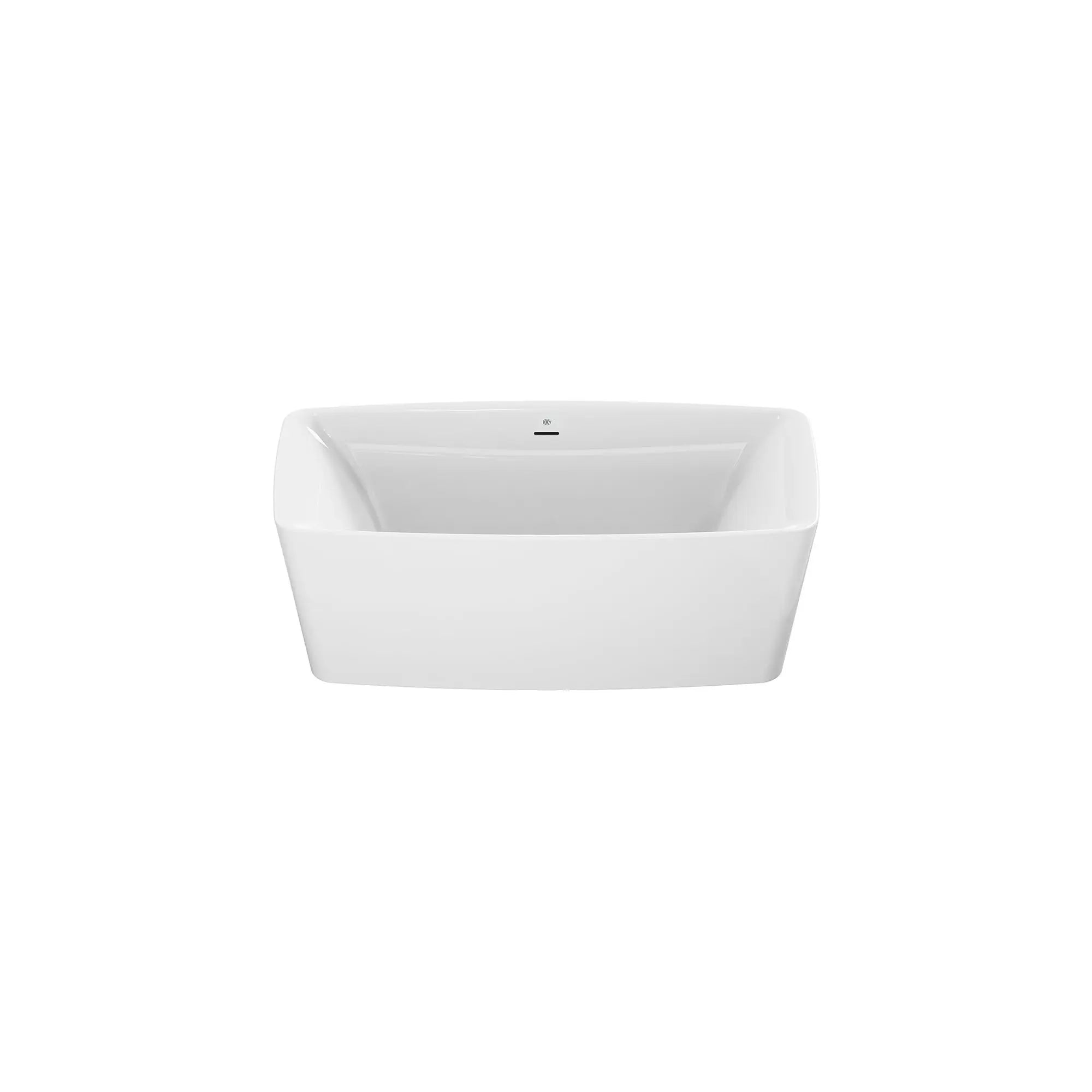 Equility® Slim 67 in. x 30 in. Freestanding Bathtub // CANVAS WHITE // 155354_DXVEquility_SiloFront_D12045004.415_0004_Jan2023_0_CDNwebp.webp