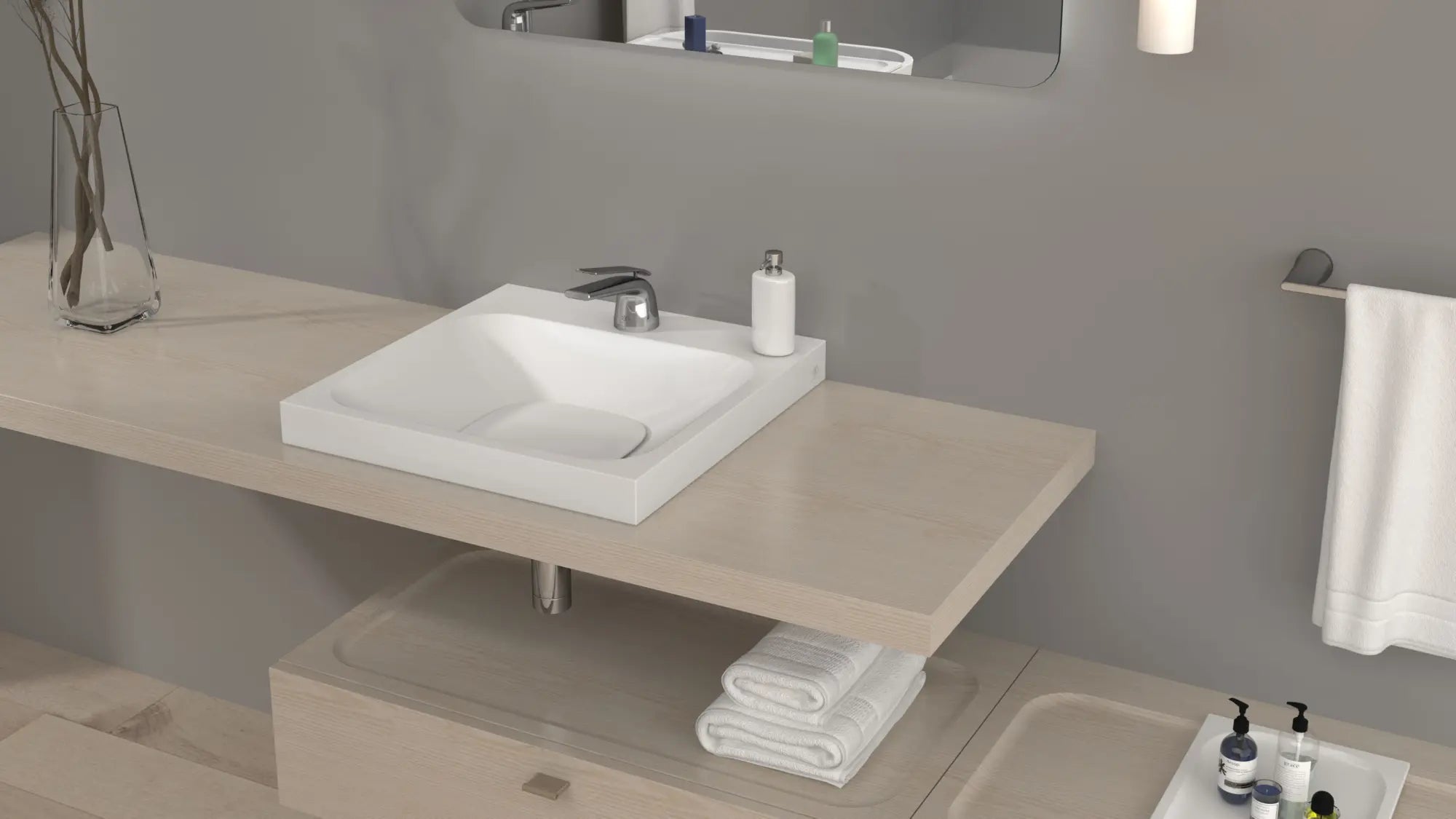 DXV® Modulus 21 in. Sink, No Hole // CANVAS WHITE // 159601_D21040021001415_0_CDNwebp.webp