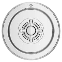 [D35101F40.100] Ashbee Single Handle Pressure Balance Valve Trim Only with Cross Handle - Polished Chrome