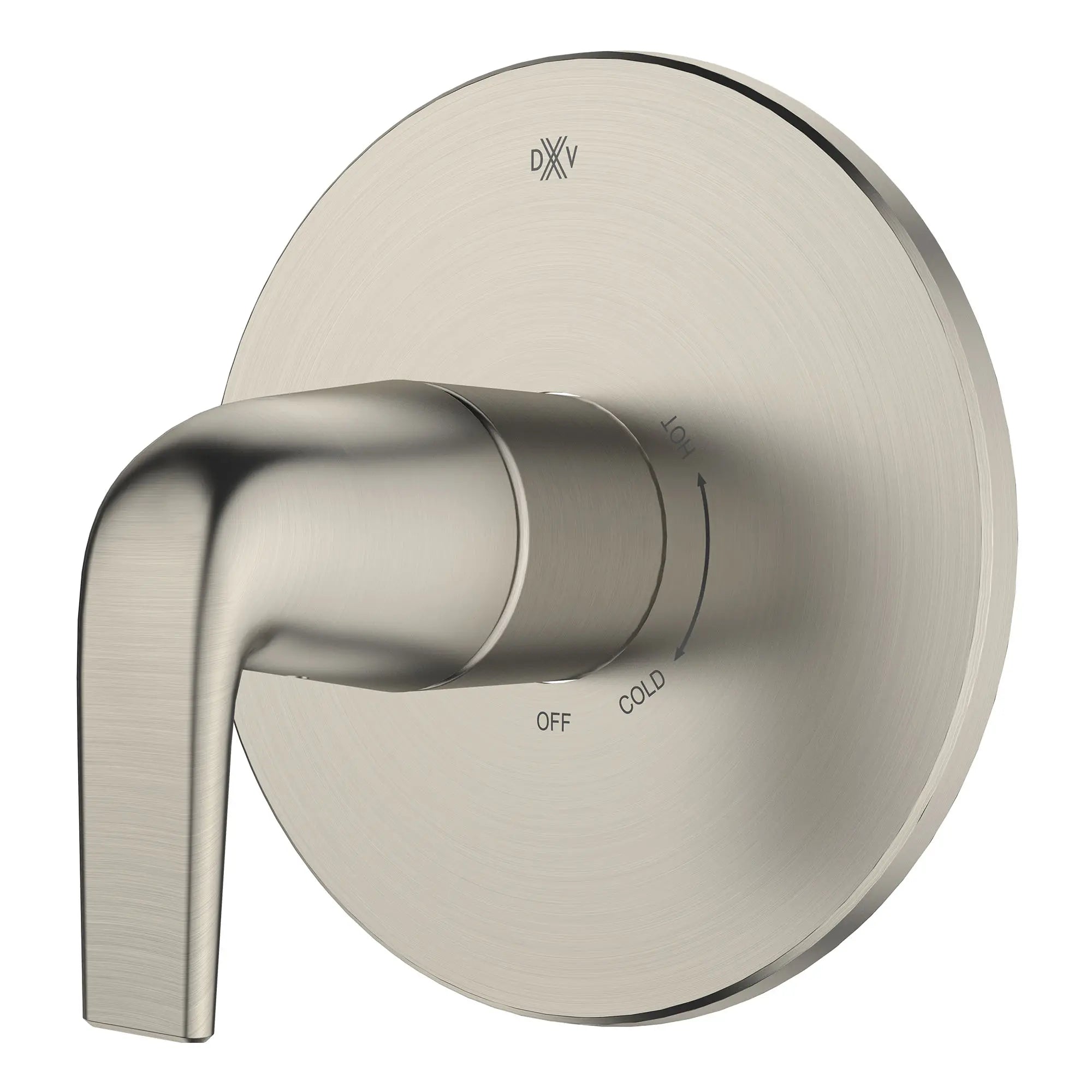 DXV® Modulus Single Handle Pressure Balance Valve Trim Only with Lever Handle // BRUSHED NICKEL // 159629_DXVModulus_SiloLeft_D35120F00.144_0001_Feb2023_0_CDNwebp.webp