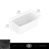 [D12045014.415] Equility® 67 in. x 33 in. Freestanding Bathtub - Canvas White