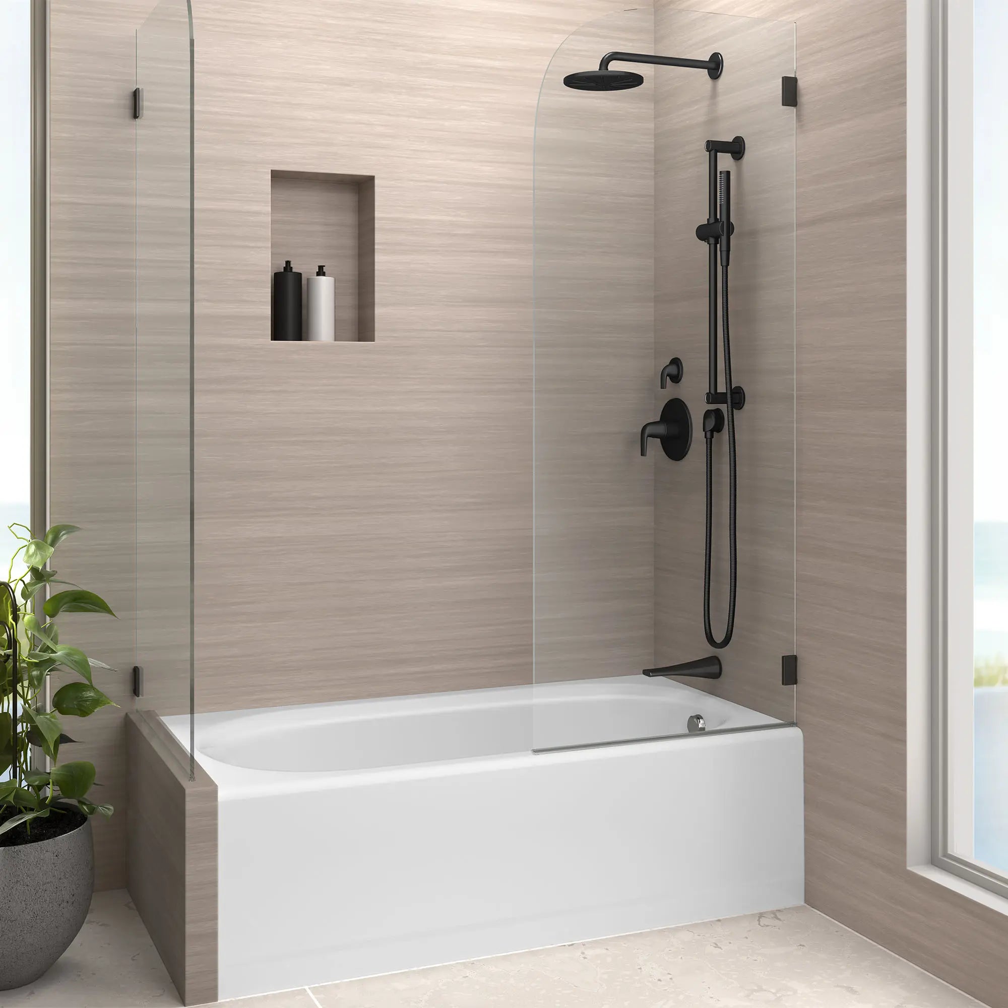 Hawkins® 60 in. x 32 in. Alcove Bathtub with Right-Hand Drain // CANVAS WHITE // 159650_Modulus_Environment_D35700317.243_D35120770.243_D35120780.243_D35120F00.243_D35120430.243_D35120760.243_D12461002.415_D1583470.002_0001_Mar2023_CDNwebp.webp