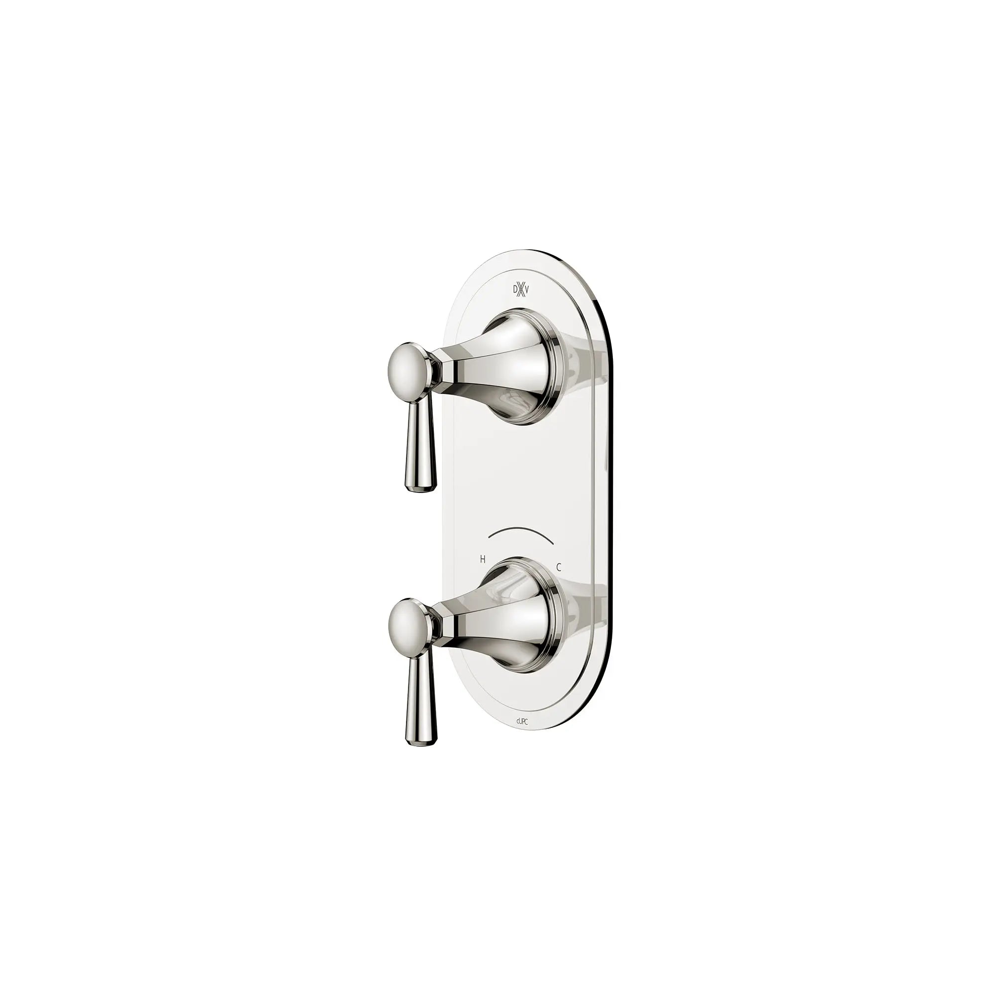 Fitzgerald 2-Handle Thermostatic Valve Trim Only with Lever Handles // PLATINUM NICKEL // 159657_Fitzgerald_SiloLeft_D35160527.150_0001_Apr2023_0_CDNwebp.webp