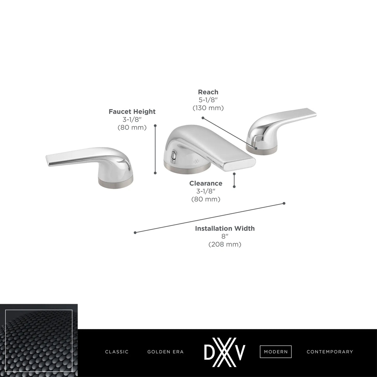 Dxv Modulus Commode Dxv® Modulus 2-handle Widespread Bathroom Faucet With Lever Handles