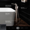 [D35120951.243] DXV® Modulus Single Handle Floor Mount Bathtub Filler with Hand Shower and Lever Handle - Matte Black