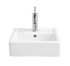 [D20025100.415] Cossu® Pedestal Sink Top, 1-Hole with Pedestal Leg - Canvas White