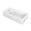 [D20125100.415] Cossu® 20 in. Sink, 1-Hole with Left-Hand Drain - Canvas White