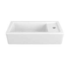 Cossu® 20 in. Sink, 1-Hole with Right-Hand Drain // CANVAS WHITE // 159754_D20126100415_CDNwebp.webp