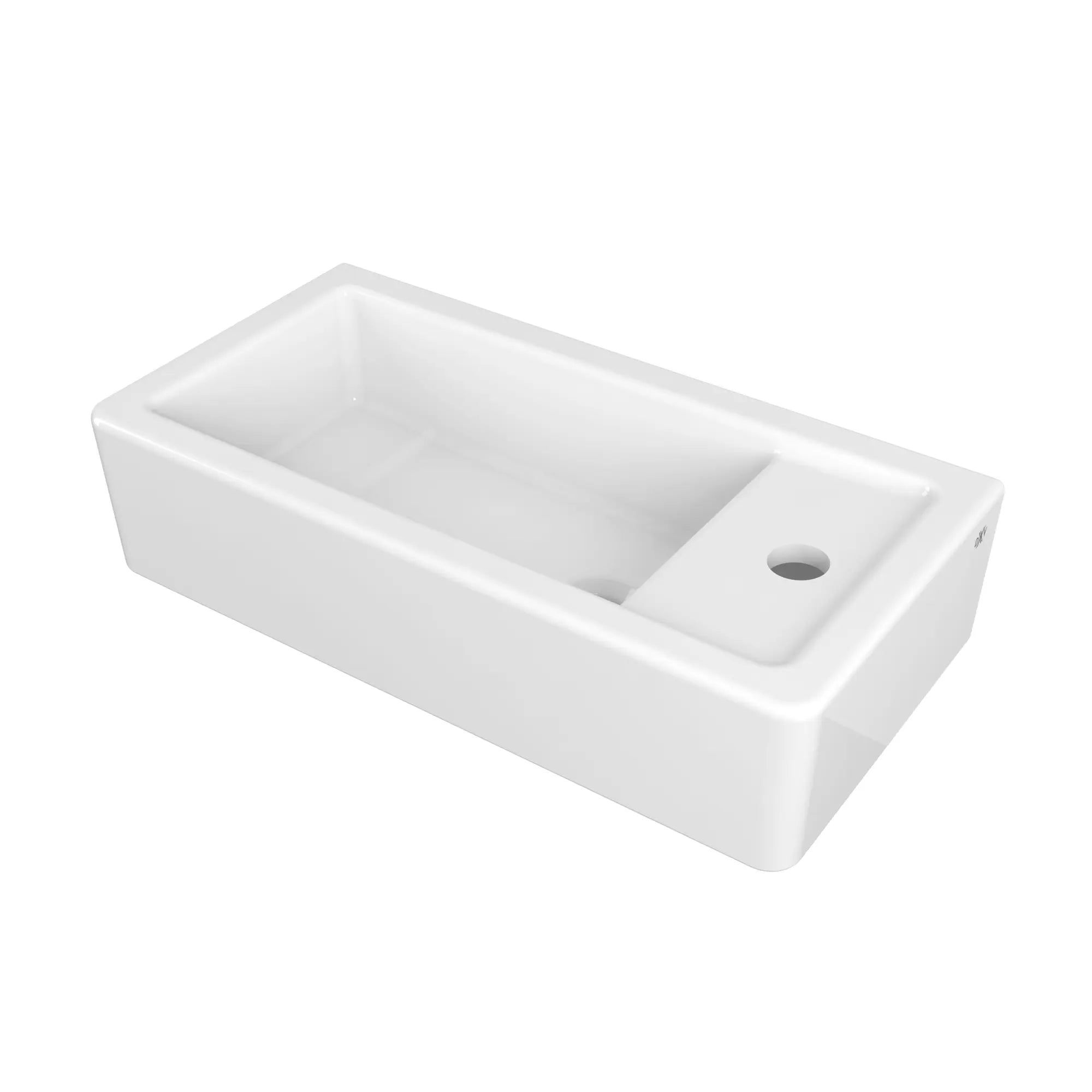 Cossu® 20 in. Sink, 1-Hole with Right-Hand Drain // CANVAS WHITE // 159756_D20126100415_1_0_CDNwebp.webp