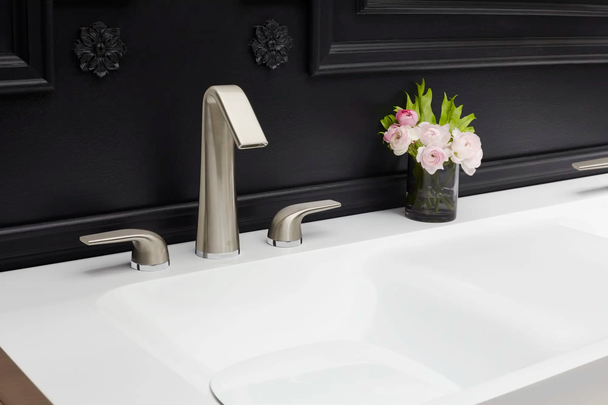 DXV® Modulus 2-Handle High Spout Widespread Bathroom Faucet with Lever Handles // BRUSHED NICKEL // 159764_D35120822144_0_CDNwebp.webp