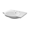 [D20070008.415] 26 in. Wall Hung Bathroom Sink, 3 Hole - Canvas White
