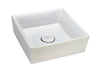 [D20085015.405] POP® Square Vessel Sink - Pearlescent White