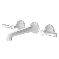 [D35160450.100] Fitzgerald 2-Handle Wall Mount Widespread Bathroom Faucet with Lever Handles - Polished Chrome