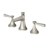 [D35160802.144] Fitzgerald 2-Handle Widespread Bathroom Faucet with Lever Handles - Brushed Nickel
