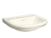 [D20005008.071] St. George® 24 in. Sink Top, 3-Hole - Canvas White