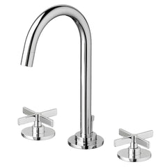[D35105840.100] Percy Widespread Cross Handle - Polished Chrome