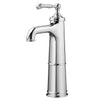 [D35102150.100] Vessel Faucet With Drain, - Polished Chrome