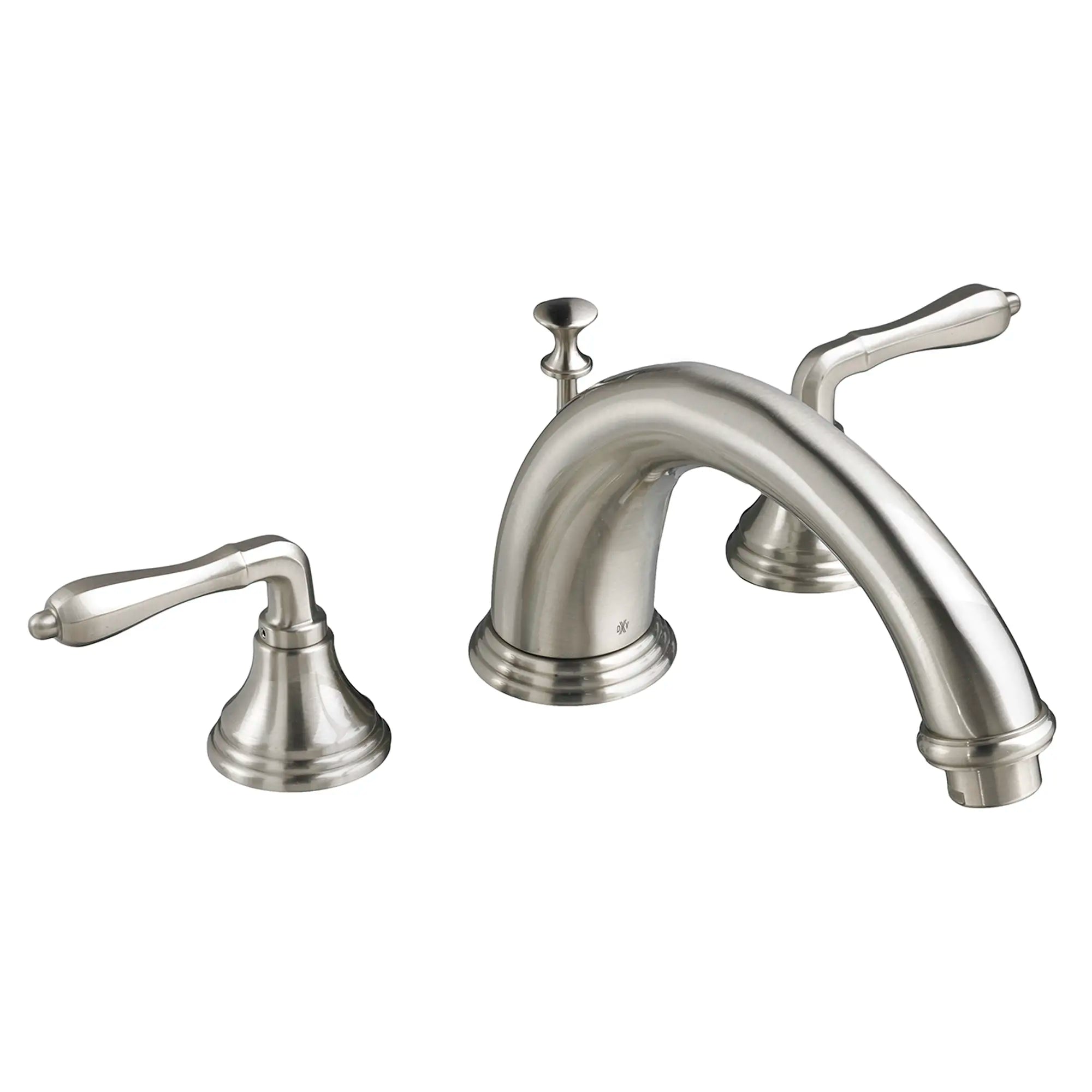 Ashbee 2-Handle Deck Mount Bathtub Faucet with Hand Shower and Lever Handles // BRUSHED NICKEL // 160060_D3510190C144_0_CDNwebp.webp
