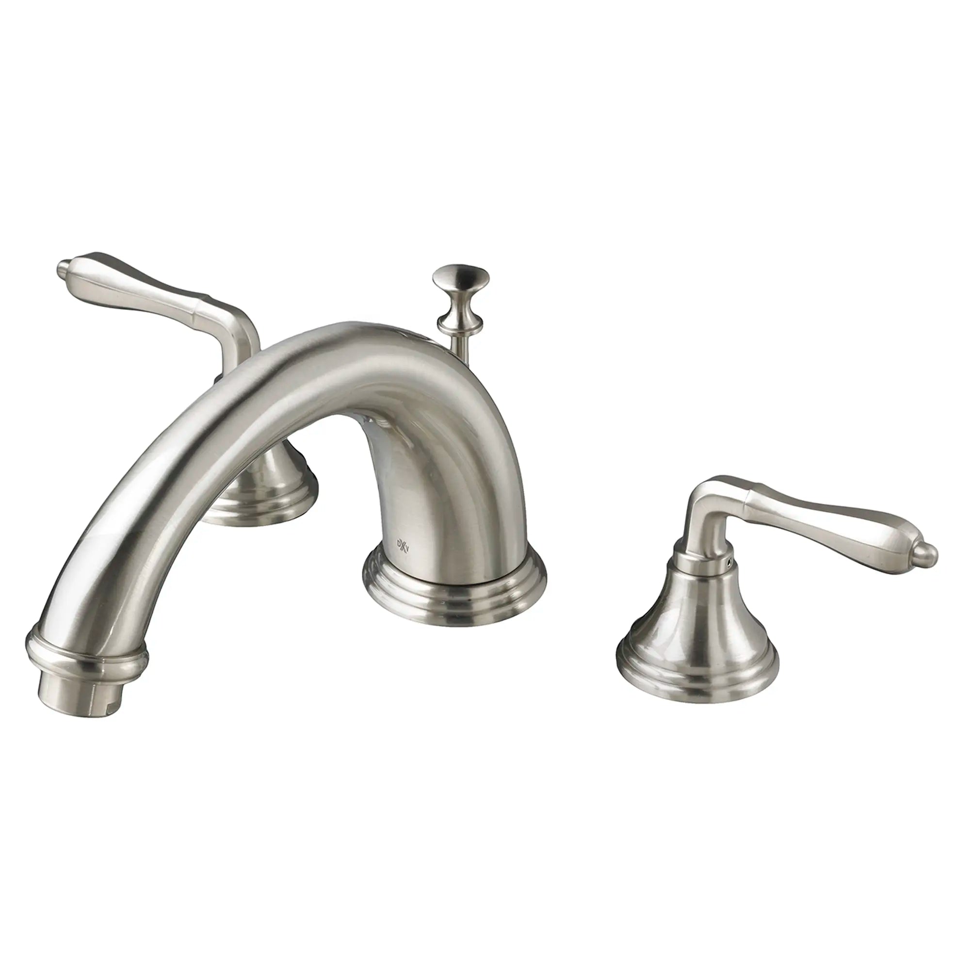 Ashbee 2-Handle Deck Mount Bathtub Faucet with Hand Shower and Lever Handles // BRUSHED NICKEL // 160062_D3510190C144_1_0_CDNwebp.webp