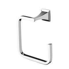 [D35104190.100] Keefe Solid Brass Towel Ring - Polished Chrome