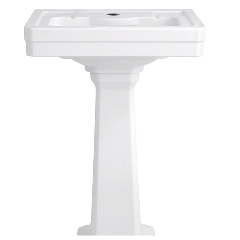 Fitzgerald Pedestal Sink Top, 1-Hole with Pedestal Leg