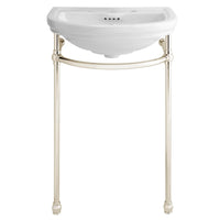 St. George® 24 in. Console Bathroom Sink, 3 Hole with Console Leg // CANVAS WHITE // 160271_D19000708008415_CDNwebp.webp