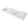 [D21060055012.415] DXV Modulus® Above Counter Sink, 2 Single Hole - Canvas White