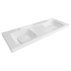 [D21060055012.415] DXV Modulus® Above Counter Sink, 2 Single Hole - Canvas White