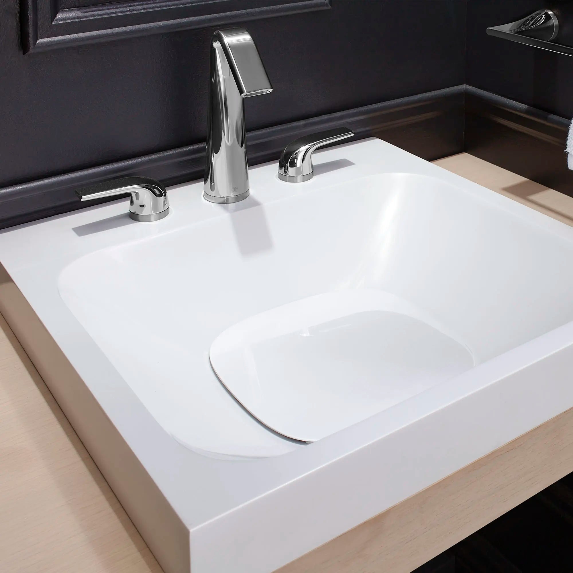 DXV® Modulus 2-Handle High Spout Widespread Bathroom Faucet with Lever Handles // POLISHED CHROME // 160290_B-D35120822.100_0_CDNwebp.webp