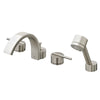 [D3510090C.144] Rem 2-Handle Deck Mount Bathtub Faucet with Hand Shower - Polished Chrome