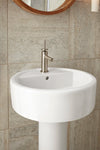 [D20035001.415] Round Single-Hole Lavatory - Canvas White