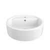 [D20035001.415] Round Single-Hole Lavatory - Canvas White