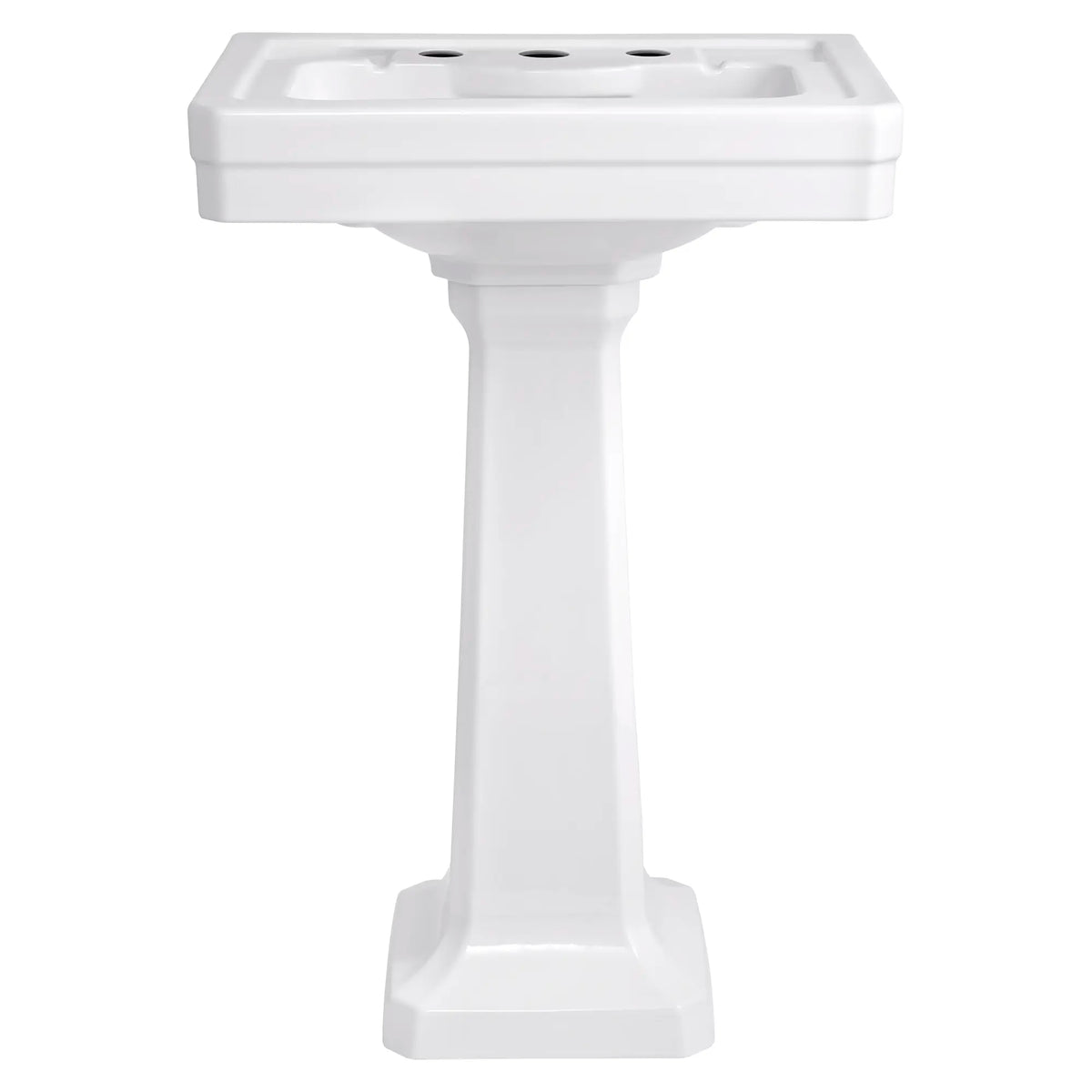 e*i様 PEDESTAL ポロ S DAB着用 yokosquad flexw Fitzgerald Pedestal Sink Top, 3-hole With Pedestal Leg