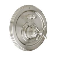 [D35102640.144] Randall Pressure Balanced Tub/Shower Valve Trim With Cross Handle - Satin Brass