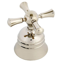 [H961536.150] Cross Handle Set - Polished Chrome