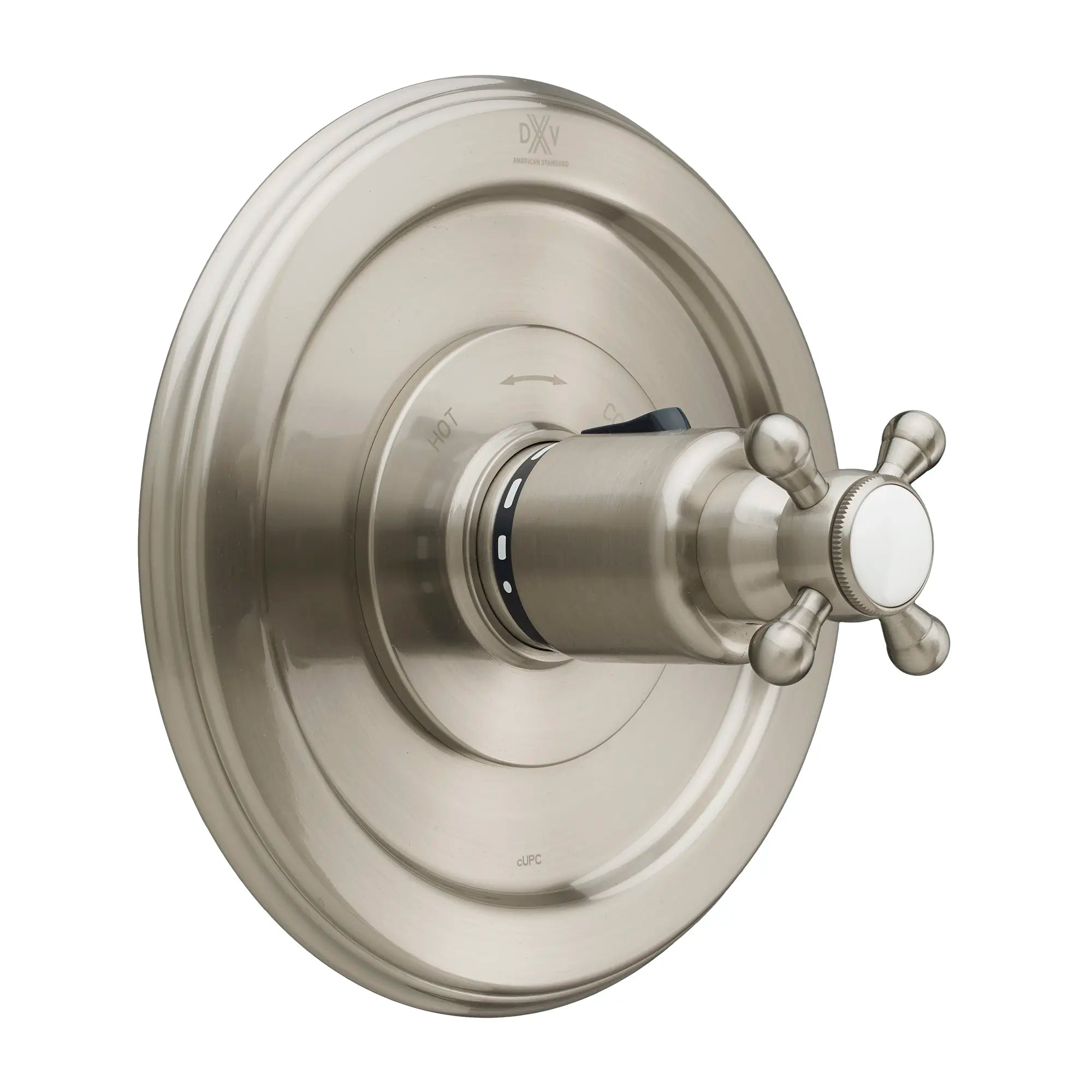 1/2" or 3/4" Thermostatic Valve Trim with Cross Handle // BRUSHED NICKEL // 38068_P_D35101514144_0_CDNwebp.webp