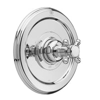 [D35101540.100] Pressure Balance Shower Valve Trim with Cross Handle - Polished Chrome