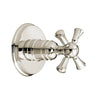 [D35102430.150] Randall 3/2 Inch Or 4/3 Inch Diverter Valve Trim With Cross Handle - Platinum Nickel