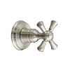 [D35102740.144] Randall 1/2 Inch Or 3/4  Inch Wall Valve Trim With Cross Handle - Satin Brass