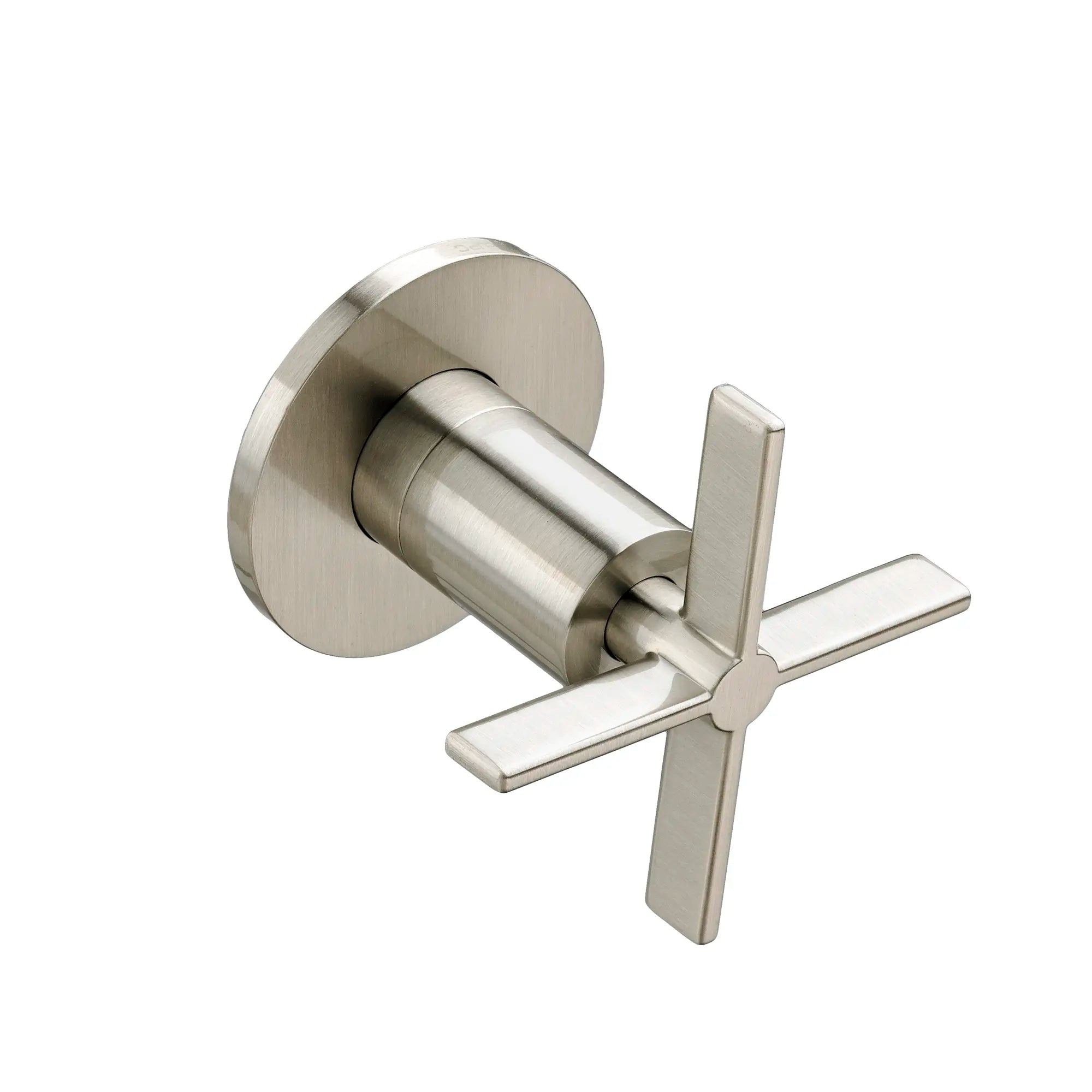 Percy 1/2 Inch or 3/4 Inch Wall Valve Trim with Cross Handle // BRUSHED NICKEL // 38211_P_D35105740144_0_CDNwebp.webp