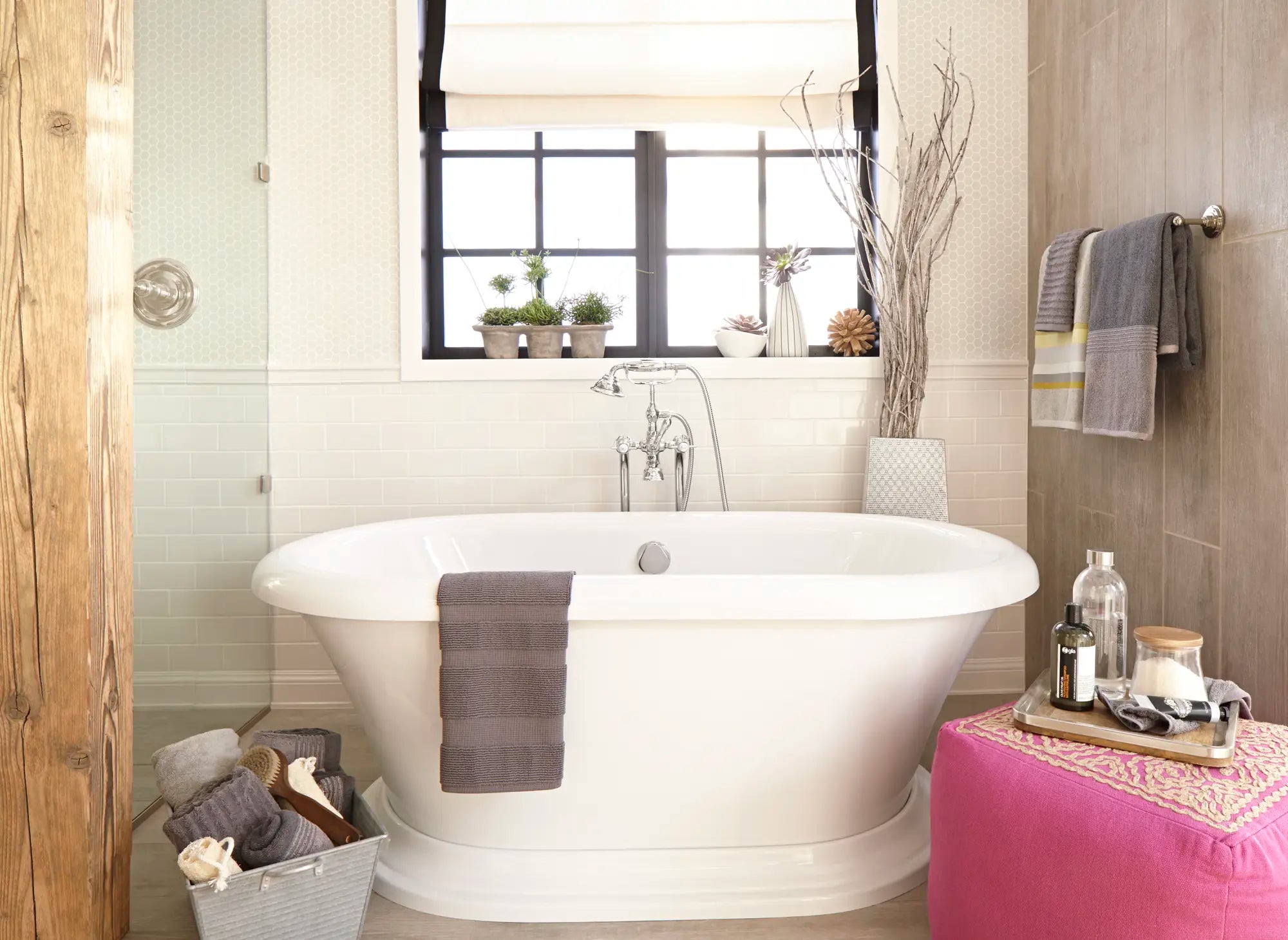 Randall® Wall Mounted Tub Filler with Hand Shower // POLISHED CHROME // 38989_B_D62745004.415_D35102980.100_02_0_CDNwebp.webp