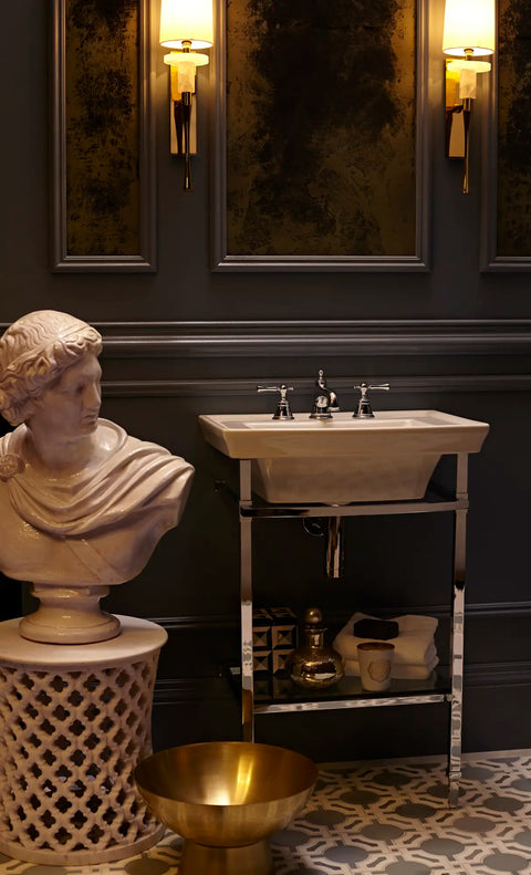 Wyatt® 24 in. Console Bathroom Sink, 3 Hole with Console Leg