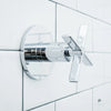 [D35105434.100] Percy® 3/2 or 4/3 Diverter Valve Trim Only with Cross Handle - Polished Chrome