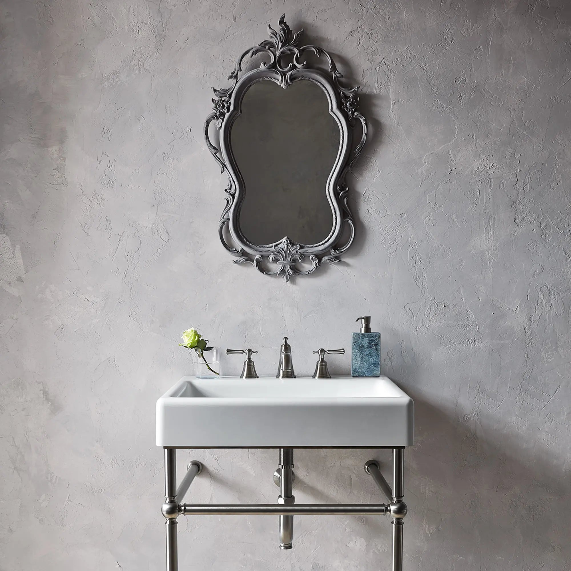 Oak Hill® 30 in. Console Legs // BRUSHED NICKEL // 40734_D21411030144_0_CDNwebp.webp