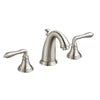 [D35101800.144] Widespread Lavatory Faucet with Lever Handles - Brushed Nickel