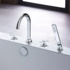 [D3510594C.100] Percy 2-Handle Deck Mount Bathtub Faucet with Hand Shower and Cross Handles - Polished Chrome